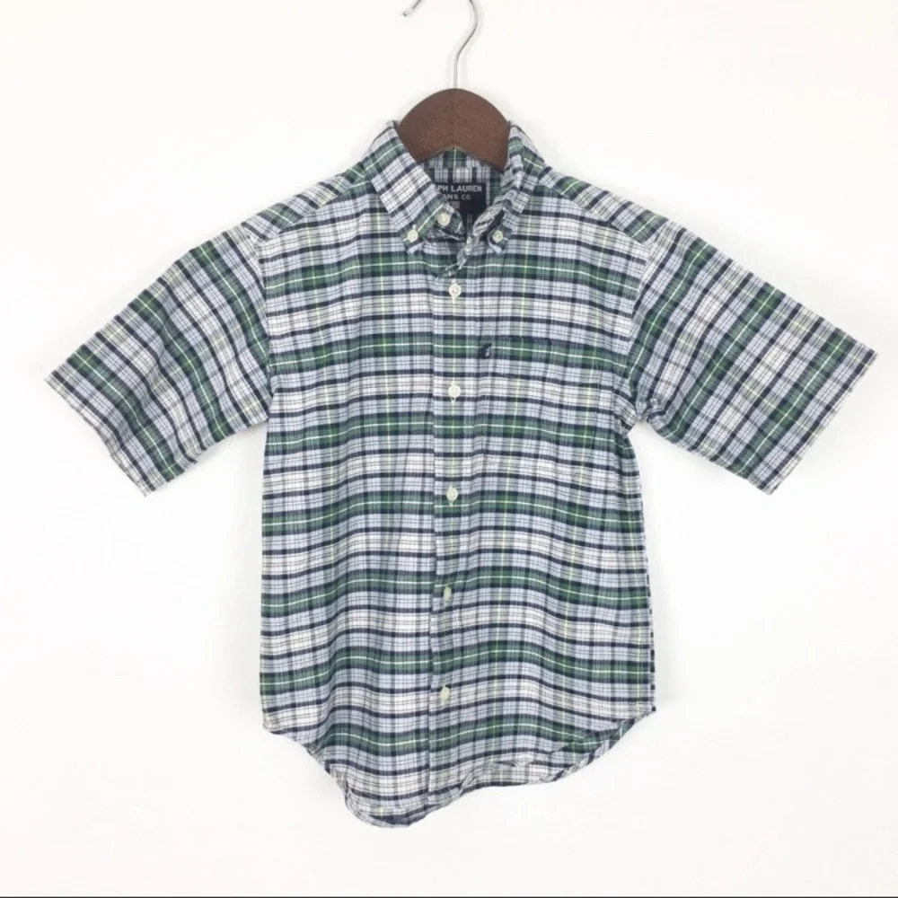 Ralph Lauren Jeans Boys Plaid Shirt Size 4